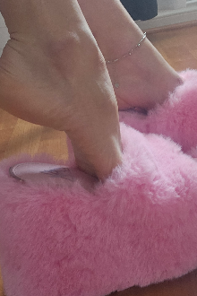 Furry slippers